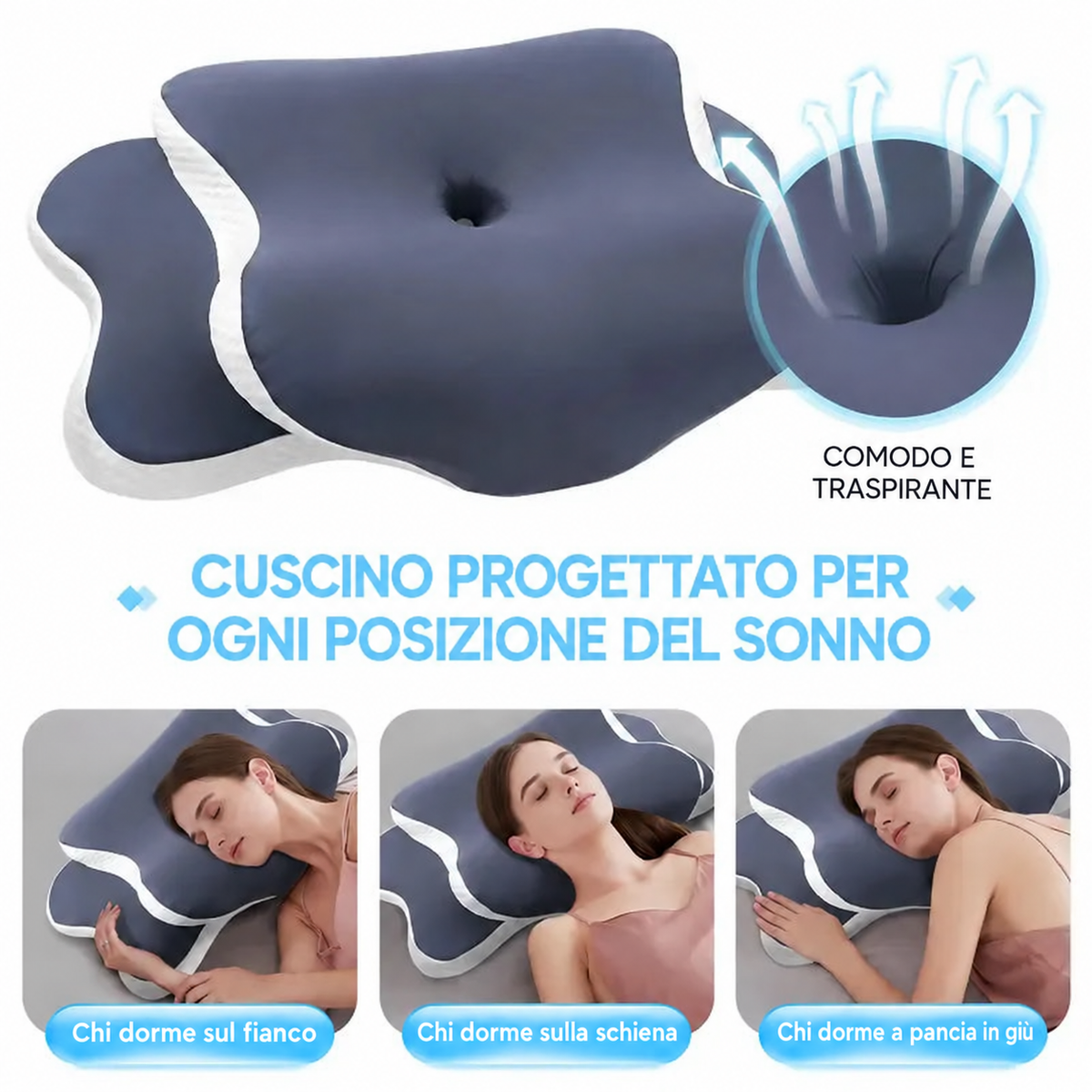 Cuscino Cervicale Ergonomico